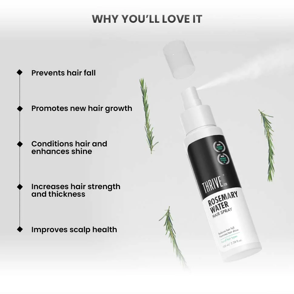 Deal Price: Rosemary Water Hair Spray, 100ml - Image 5
