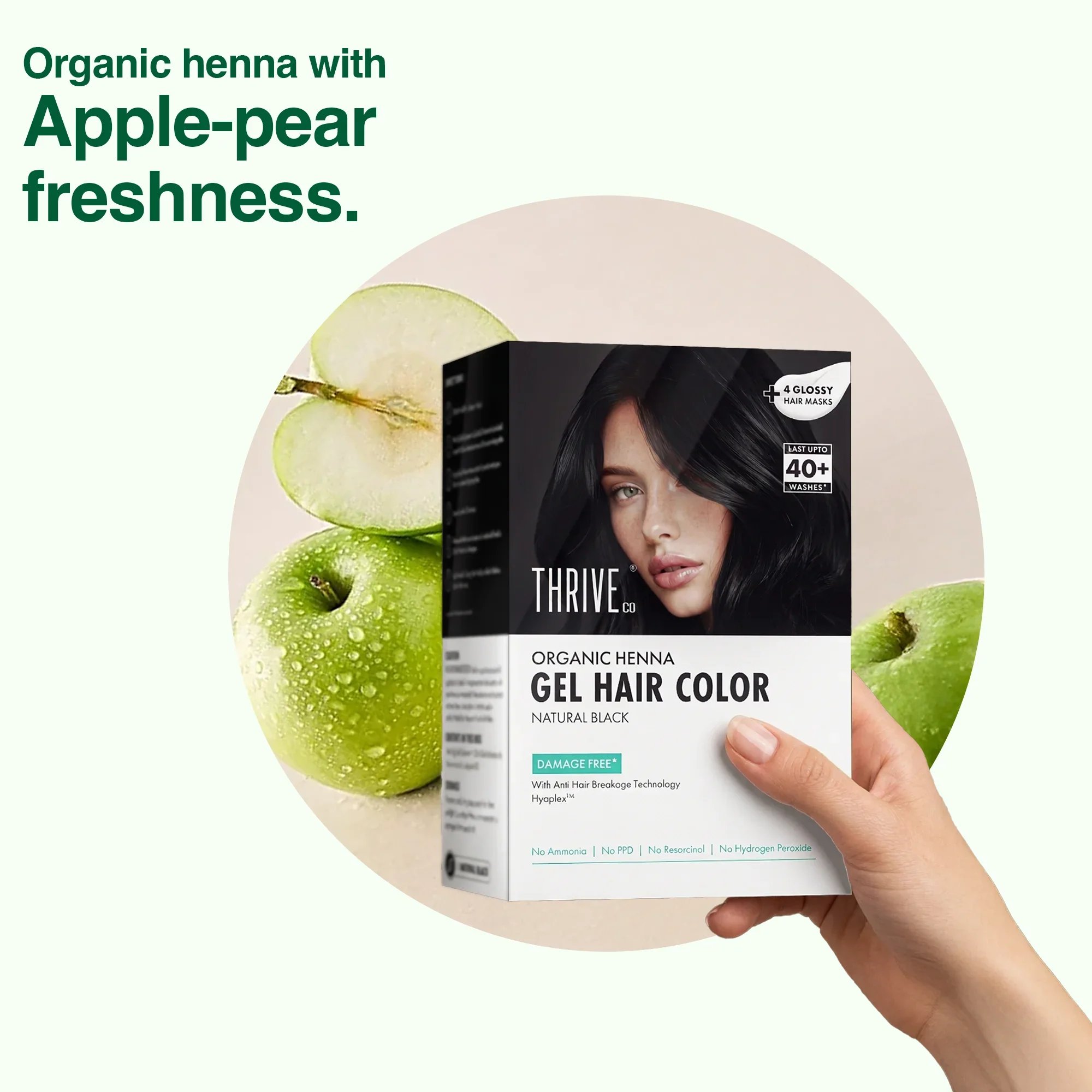 Dark Brown Organic Henna Gel Hair Color - Image 10