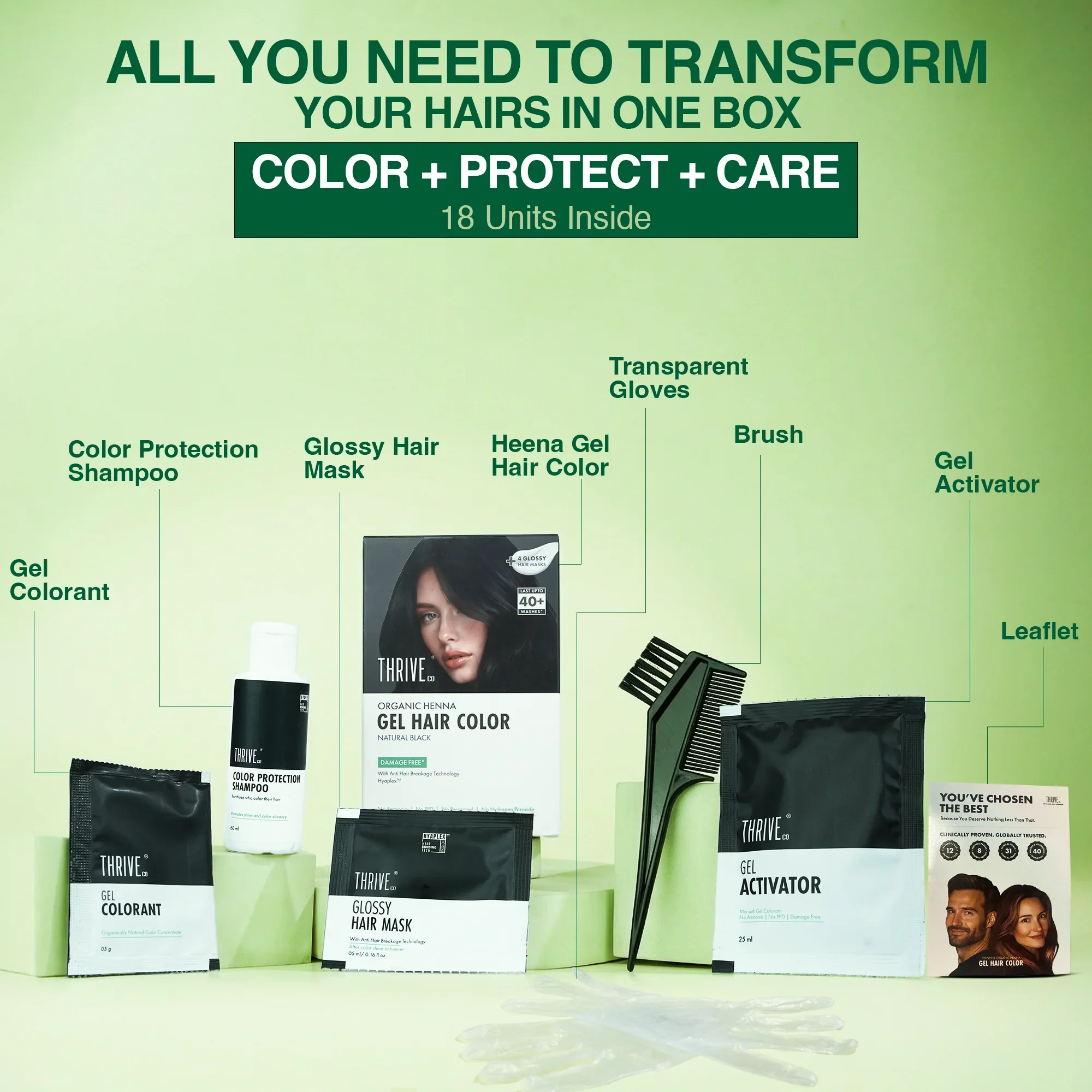 Dark Brown Organic Henna Gel Hair Color - Image 9